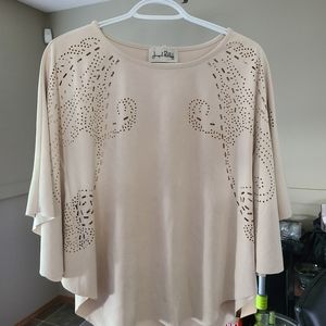 Poncho style blouse
